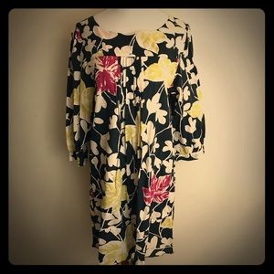 SALE!! White Tiger(?) Dress Floral Print Size L